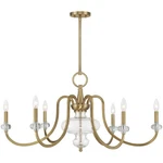 Savoy House Lighting 1-5802-6-322 Bergdorf Chandelier Warm Brass. Fixed Price $910.00.