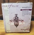 Vtg Portfolio Chandelier Renaissance Collection Antique Bronze Finish . New. Fixed Price $69.95.