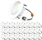 Sunco 24 Pack Inch Led Recessed Lights, Retrofit Can Lighting, 660 Lm, 11W. Fixed Price $60.00.