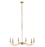 Z-lite Arrington Chandelier 6 Light 42" Rubbed Brass Finish 2301-42RB. Fixed Price $519.00.