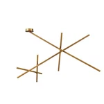 Eurofase Crossroads 9-LIGHT Led Flushmount, Antique Brass/frosted 36249-039. Fixed Price $1582.00.