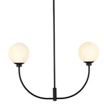 Elegant Lighting LD816D30 Nyomi 2 30"W Chandelier - Black. Fixed Price $77.92.