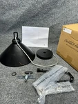 12" Metal Pendant Ceiling Light Black Finish Hearth & Hand W Magnolia. Fixed Price $26.27.