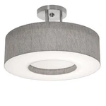 Afx MCF1524MB-SF Montclair Light 13"W Semi-flush Drum Ceiling Grey. Fixed Price $223.20.