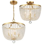 Crystorama Rylee Light Mount, Antique Gold 604-GA-CEILING. Fixed Price $598.00.