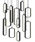 Afx SIEP99LAJD1RND12 Pendant 18"W Led Multi Light - Black. Fixed Price $1350.00.