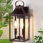 15" Outdoor Wall Lantern 2-LIGHT, Outside Modern Sconce Fixture, I.... Fixed Price $77.77.