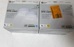 (4-PK) Commercial Electric Integrated Led Flushmount Spin Light White 54692141. Fixed Price $29.99.