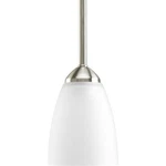 Progress Lighting P5113-09 Gather Collection Brushed Nickel Mini Pendant. Fixed Price $50.37.