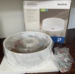 Progress Lighting 13" Brushed Nickel Led Drum Linen Shade Ceiling Light-dented. Fixed Price $24.00.