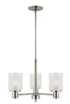 Visual Comfort 3139803962 Norwood 3-LIGHT Chandelier Brushed Nickel. Fixed Price $299.64.