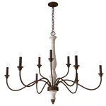 Hunter Teren 9-LIGHT 2-TIER Chandelier In Distressed White. Fixed Price $499.99.