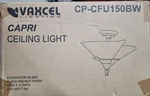 Vaxcel Lighting CP-CFU150 Capri 3 Semi-flush Indoor Ceiling Multicolor. Fixed Price $199.99.