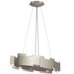 Kichler 42993SNLED Moderne 16.25" 2-LIGHT Chandelier Oval Pendant Satin. Fixed Price $1589.99.
