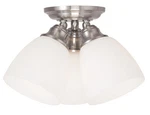 Livex Lighting 13664-91 Somerville Semi-flush Mount Brushed Nickel. Fixed Price $119.96.