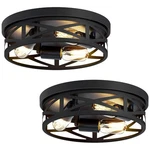 Zhu Yan 2 Pack Flush Mount Ceiling FIXTURE,3-LIGHT Hallway Fixtur.... Fixed Price $72.63.