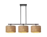 Rennnsan Terry 3-LIGHT Black Farmhouse Linear Island Chandelier. Fixed Price $129.00.