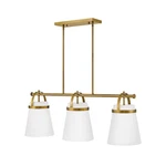 Lark Tori Light Linear Chandelier, Lacquered Brass/cased Opal - 83056LCB. Fixed Price $649.99.