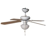 Boston Harbor CF-78133 Ceiling Fan With Downrod And Light, 42", White. Fixed Price $165.75.