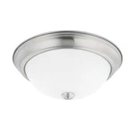 Homeplace Lighting Lt Ceiling Light, 13"X5.125", Nickel, Soft White - 214722BN. Fixed Price $45.00.
