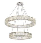 Light Fixture Chrome Crystal Chandelier Modern Foyer Or Dining Room Ceiling. Fixed Price $1506.34.