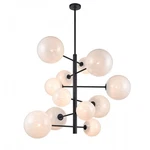 Avenue Lighting Delilah 37" Chandelier, Black HF4212-BK-WHT. Fixed Price $2158.40.