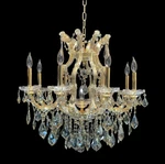 9 Lts Gold Palace Maria Theresa Crystal Chandelier Vintage Style Pendant Light. Fixed Price $518.00.