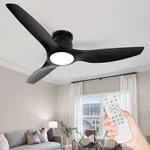 52 Inch Ceiling With Light,remote Control Flush Mount Fan, Modern.... Fixed Price $114.08.