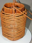 Elk Horn Cadiz Round Hanging Table Top Candle Holder Woven Lantern 6" X 8". Fixed Price $14.00.