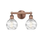 Innovations Athens Deco Swirl 2LT 15" Bath Light, Copper/cds 616-2W-AC-G1213-6. Fixed Price $209.44.