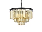 Elegant Lighting 1231D26-GT/RC Sydney 9 26"W Crystal Black. Fixed Price $1278.00.
