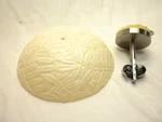 Justice Design Group Semi Flush 14" Porcelina Nickel Finish Bamboo Shade. Fixed Price $158.97.