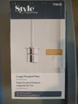 Three (3) Style 1-LIGHT Pendant Fitter Chrome Nib Free Shipping. Fixed Price $49.95.