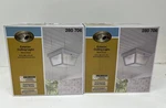 Lot Of Hampton Bay White 2-LIGHT Outdoor Flush Mount. Fixed Price $39.99.