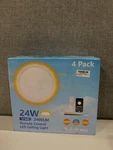 Aphyni 12IN Flush Mount Ceiling With Nightlight (4PACK) Remote. Fixed Price $104.99.