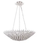 Crystorama 517-MT Broche 6-LIGHT Inverted Pendant Matte White. Fixed Price $948.00.