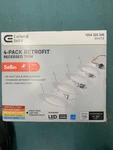 Commercial Electric 5 & 6 Inch Led Color Change Recessed Trim White (4 Lights). Fixed Price $22.12.