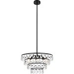 Elegant Lighting Ella 6 20" Black Pendant Ceiling 1101D20BK. Fixed Price $142.49.
