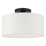Livex Lighting Meridian 13" 1-LIGHT Metal & Glass Semi Flush Black. Fixed Price $109.99.