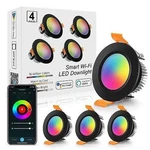 Lightingwill 2 Inch Led Recessed Lighting, Smart Wifi Downlight, 5W Ceil. Fixed Price $48.95.