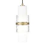 Z-lite 1946P Cayden 7"W Mini Pendant With Shade Gold. Fixed Price $176.00.