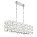 Eurofase Lighting 44287 Perrene 40"W Linear Chandelier - Chrome. Fixed Price $2090.00.
