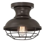 Allen + Roth Yordan 8.4" Semi-flush Mount Ceiling Light Antique Nickel Cage. Fixed Price $31.99.