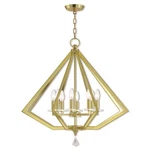 Livex Lighting Diamond Chandelier Polished Brass 50668-02. Fixed Price $1059.96.