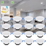 10 Pack Commercial Canless Recessed Downlight Dimmable Ceiling Lights. Fixed Price $140.49.