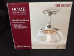 Ceiling Light Home Decorators 10" Semi Flush Mount Fixture #1001 633 207. Fixed Price $49.97.
