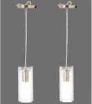 Pair Elk Lighting 10242/1CL Ice Fragments Pendant Satin Nickel. Fixed Price $95.00.
