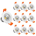Lightingwill 2INCH Dimmable Downlight 3W Cob Recessed Ceiling Warm. Fixed Price $104.72.