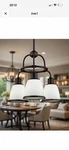 Feiss F3018/ORB Hobson 21.5" Light Glass Chandelier, Oil-rubbed Bronze. Fixed Price $25.00.