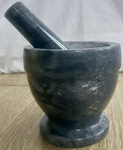 Creative Home Natural Marble Mortar & Pestle Dark Gray Stone Kitchen Grinder. Fixed Price $39.99.